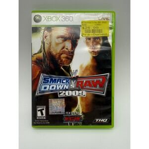 WWE Smackdown vs Raw 2009 Xbox 360 Video Game THQ Fighting Sports No manual